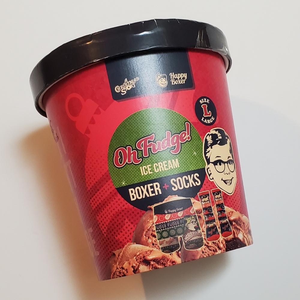 A Christmas Story Oh Fudge Ice Cream Boxer and Socks Set